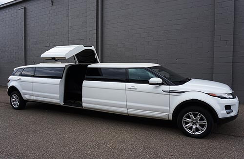 Limousine with gullwing door Prom Transport in Boca raton