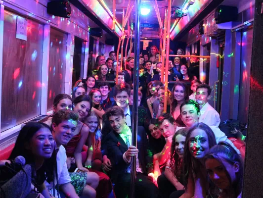 Party Bus in Coral Gables. Best Party Bus for Homecoming.