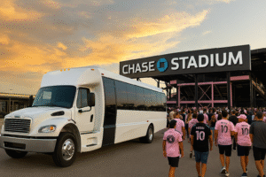 Inter Miami match party bus rental