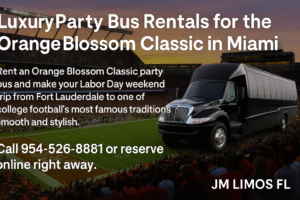 Orange Blossom Classic party bus rental