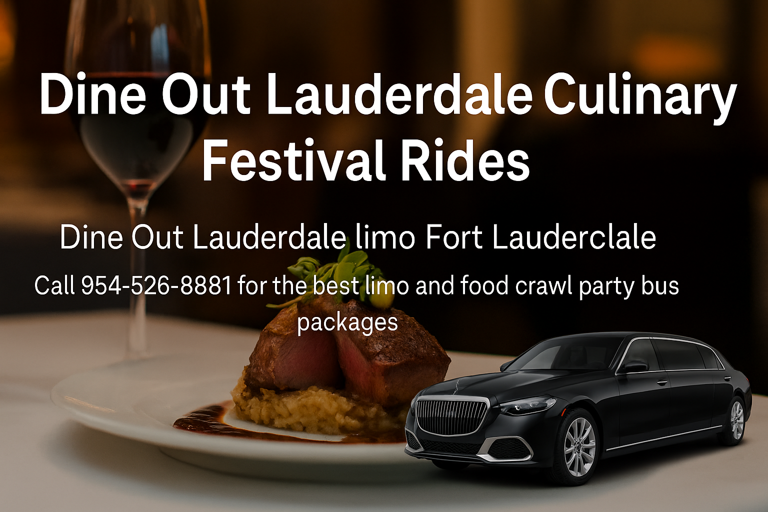 Dine Out Lauderdale limo Fort Lauderdale