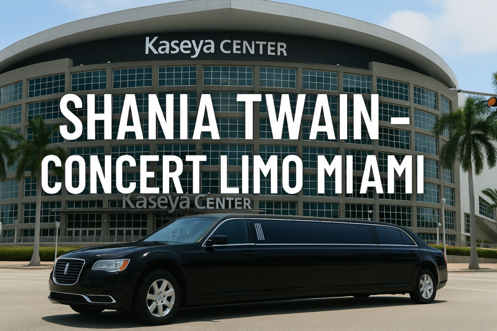 Shania Twain concert limo Miami FL