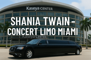 Shania Twain concert limo Miami FL