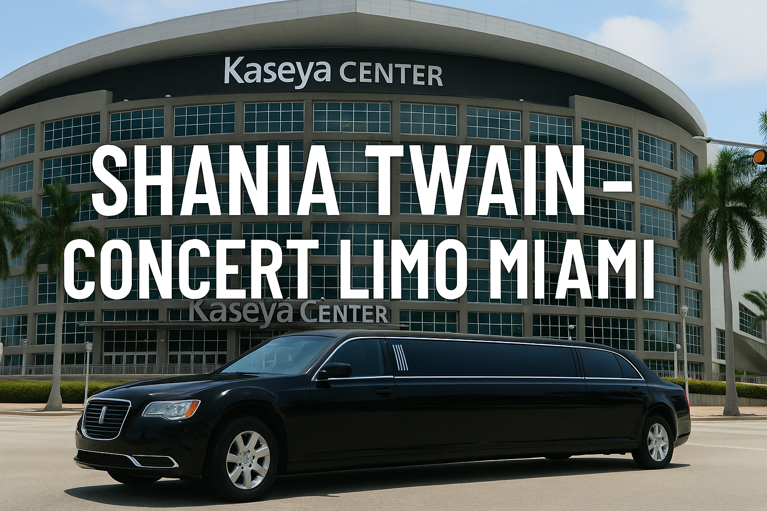 Shania Twain concert limo Miami FL