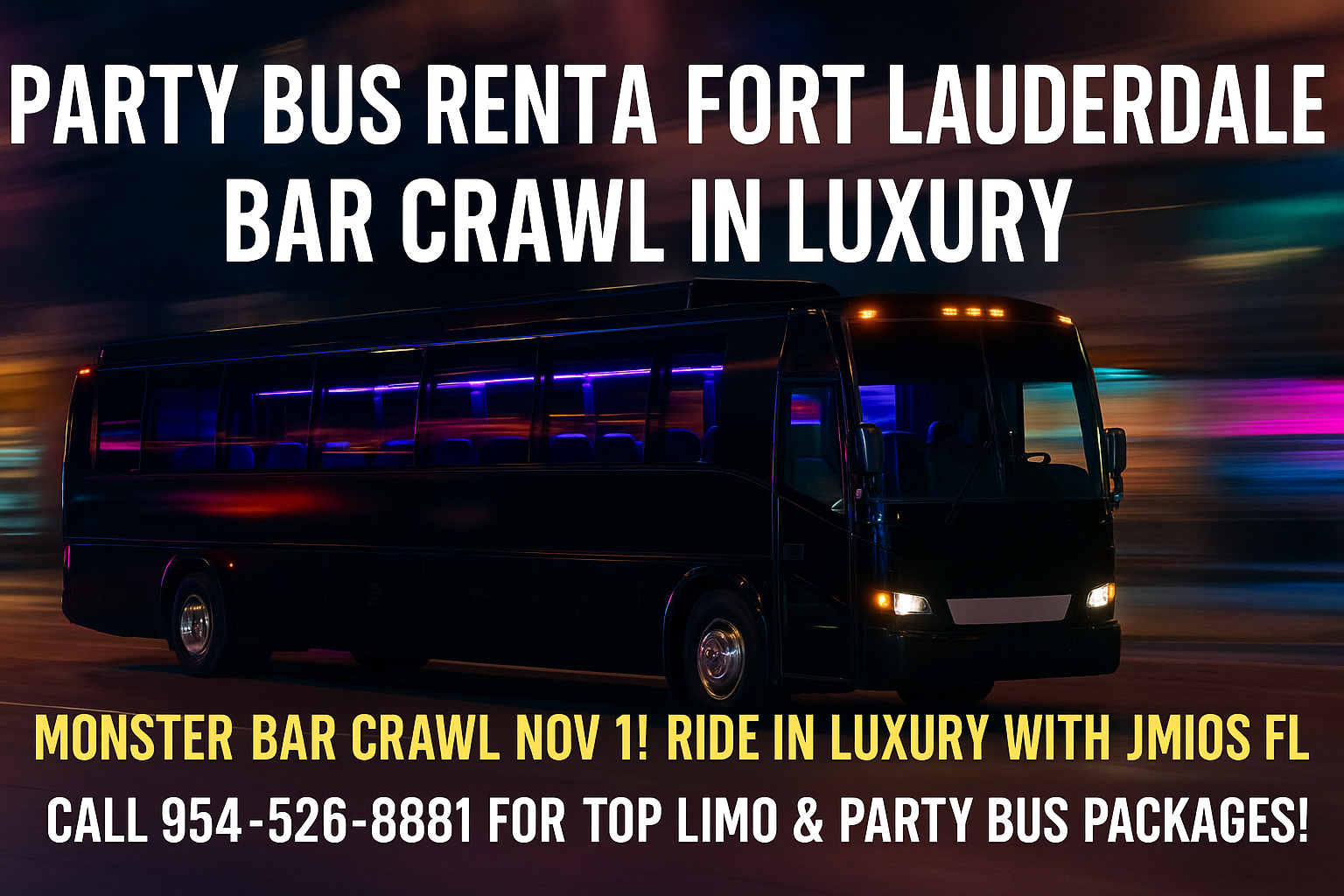 Fort Lauderdale bar crawl transportation