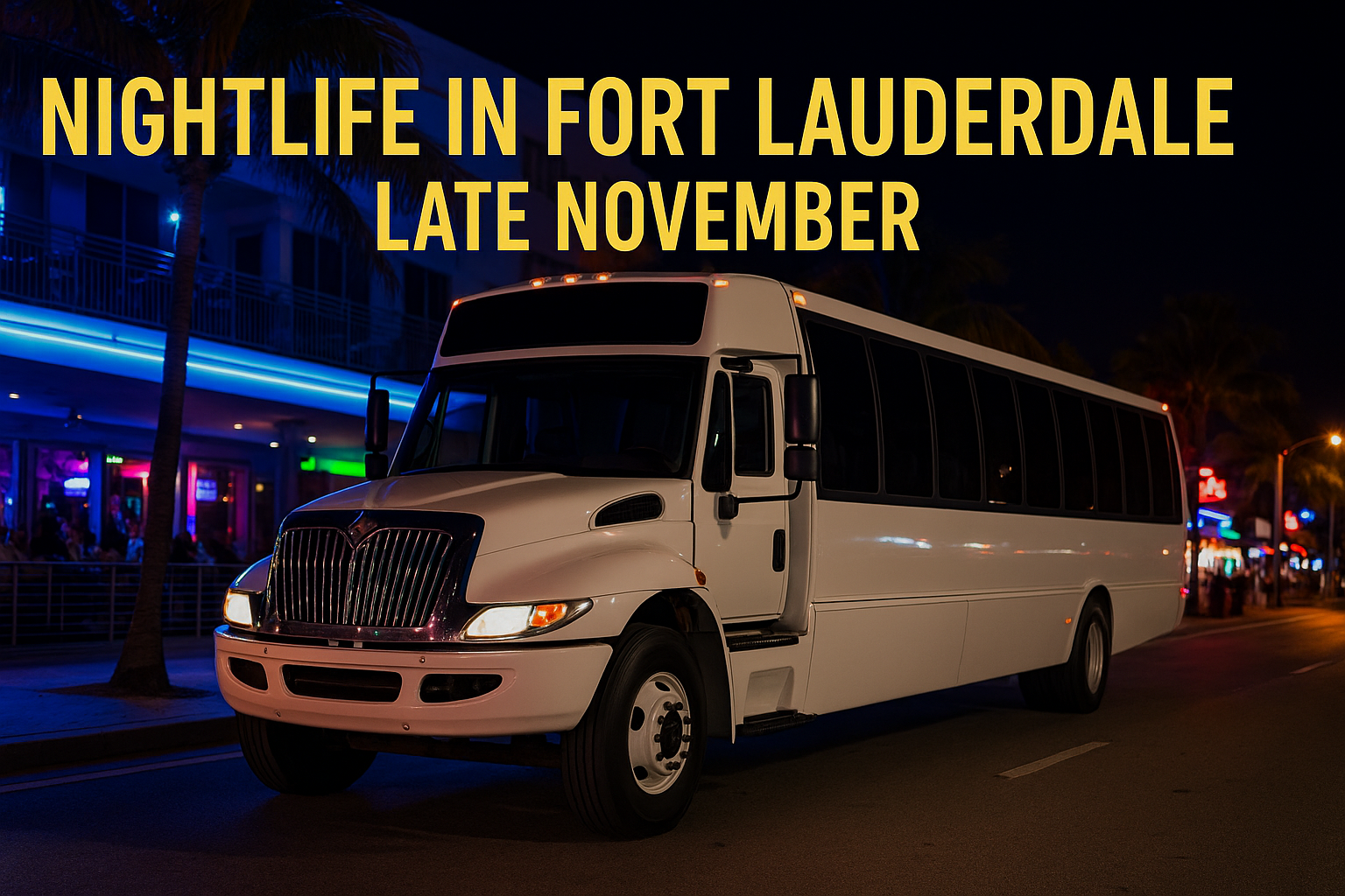 party bus rental Fort Lauderdale nightlife