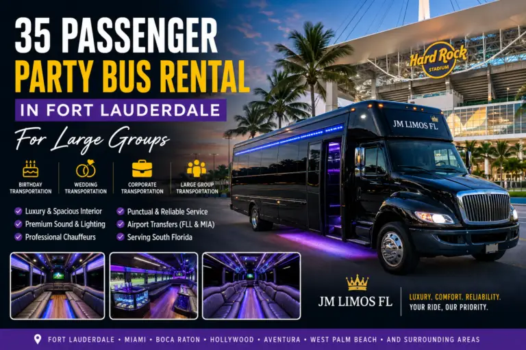 35 passenger party bus rental