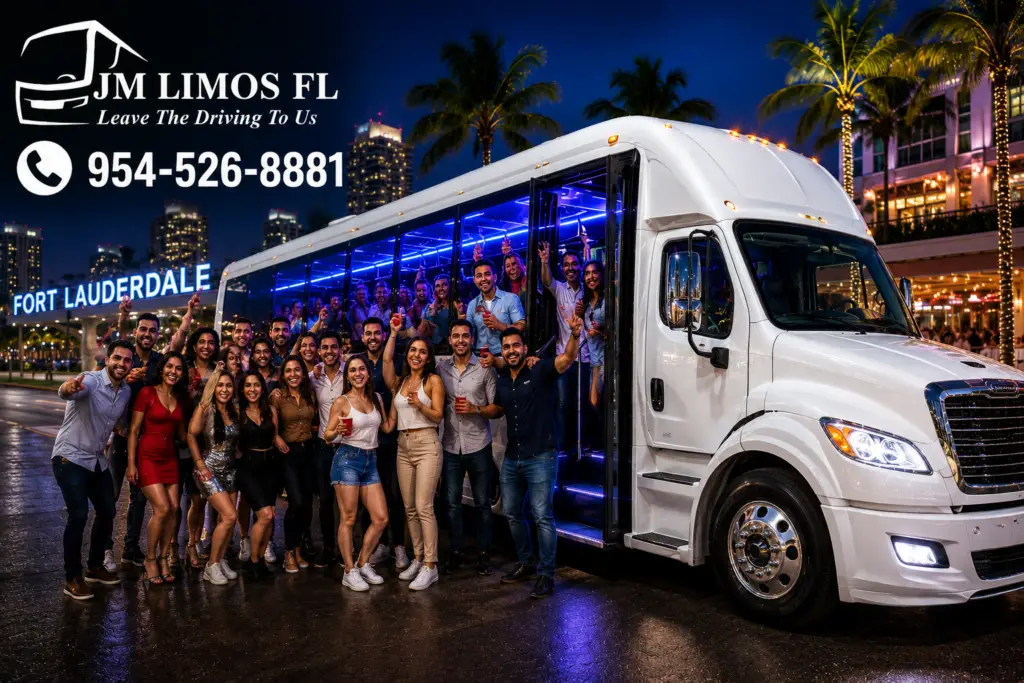 Fort Lauderdale Party Bus Transportation for Large Groups