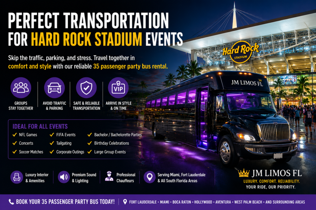 Perfect Transportation for Hard Rock Stadium Events
