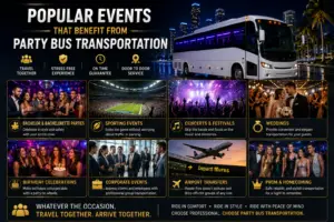 Popular Events That Benefit from Party Bus Transportation