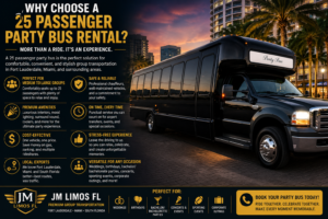 Why Choose a 25 Passenger Party Bus Rental