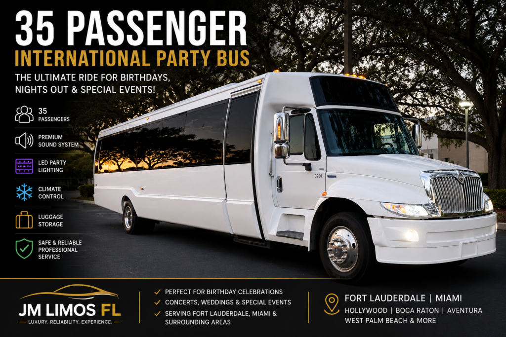 party bus rental fort lauderdale