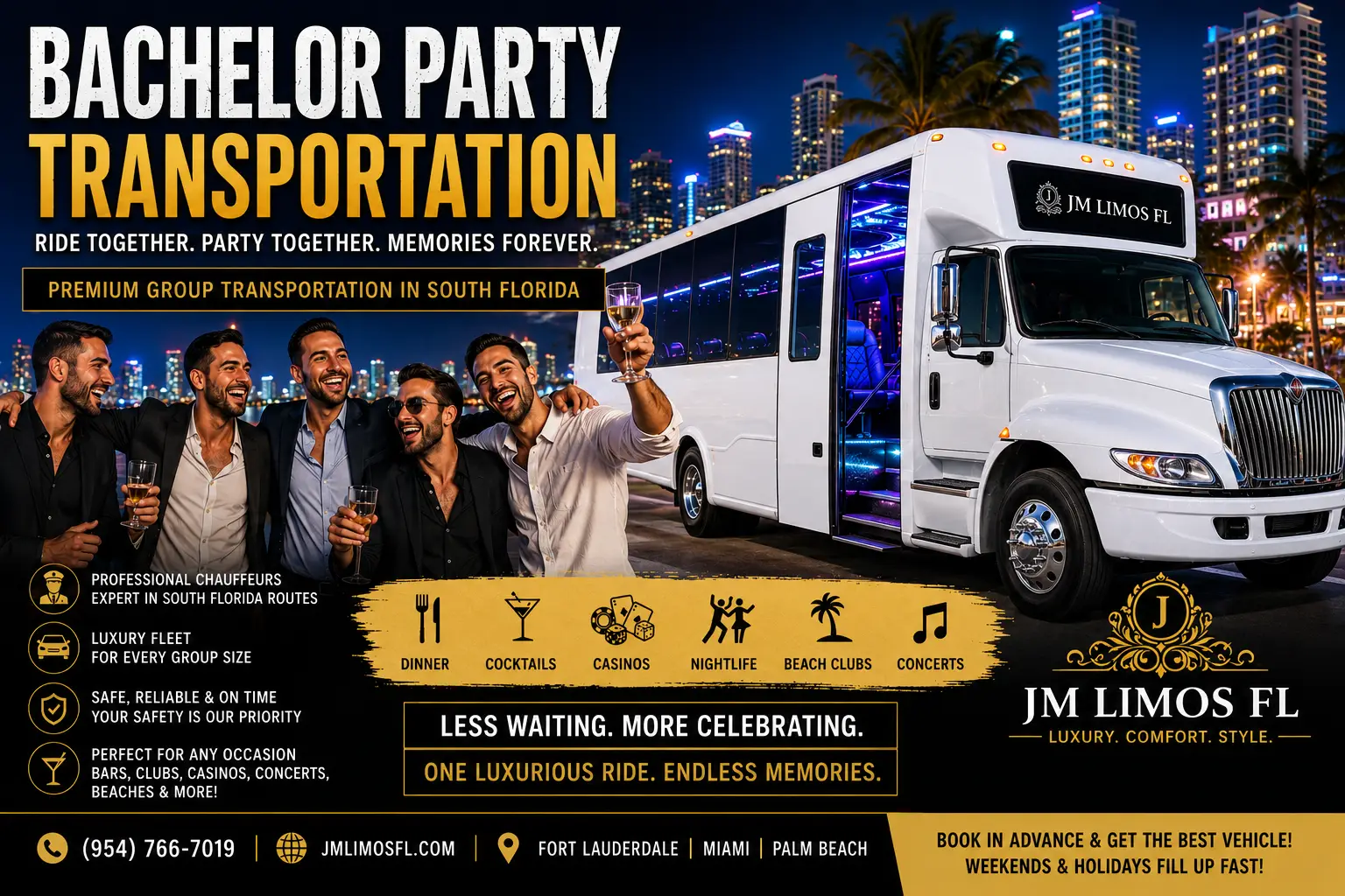 bachelor party bus fort lauderdale