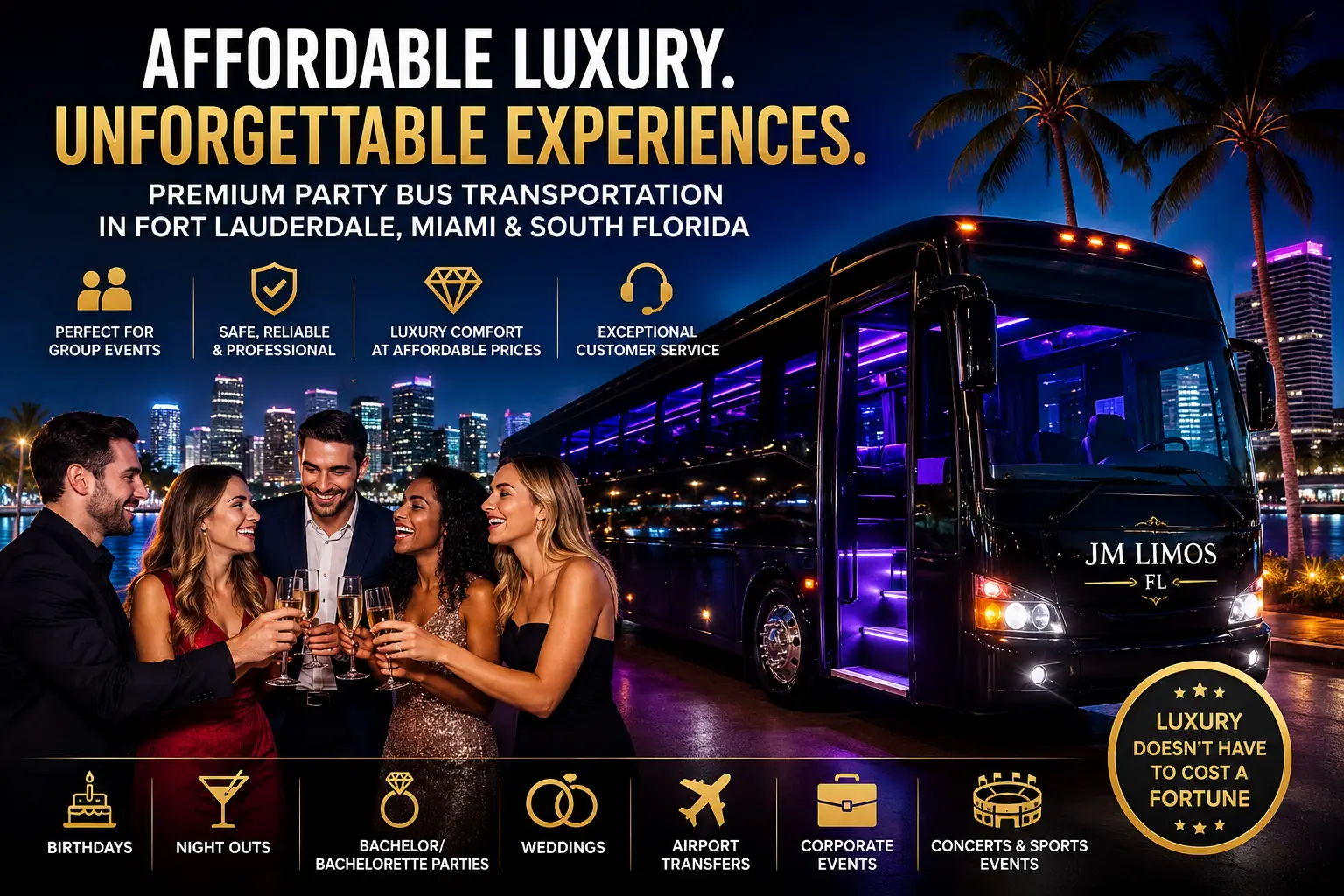 cheap party bus fort lauderdale