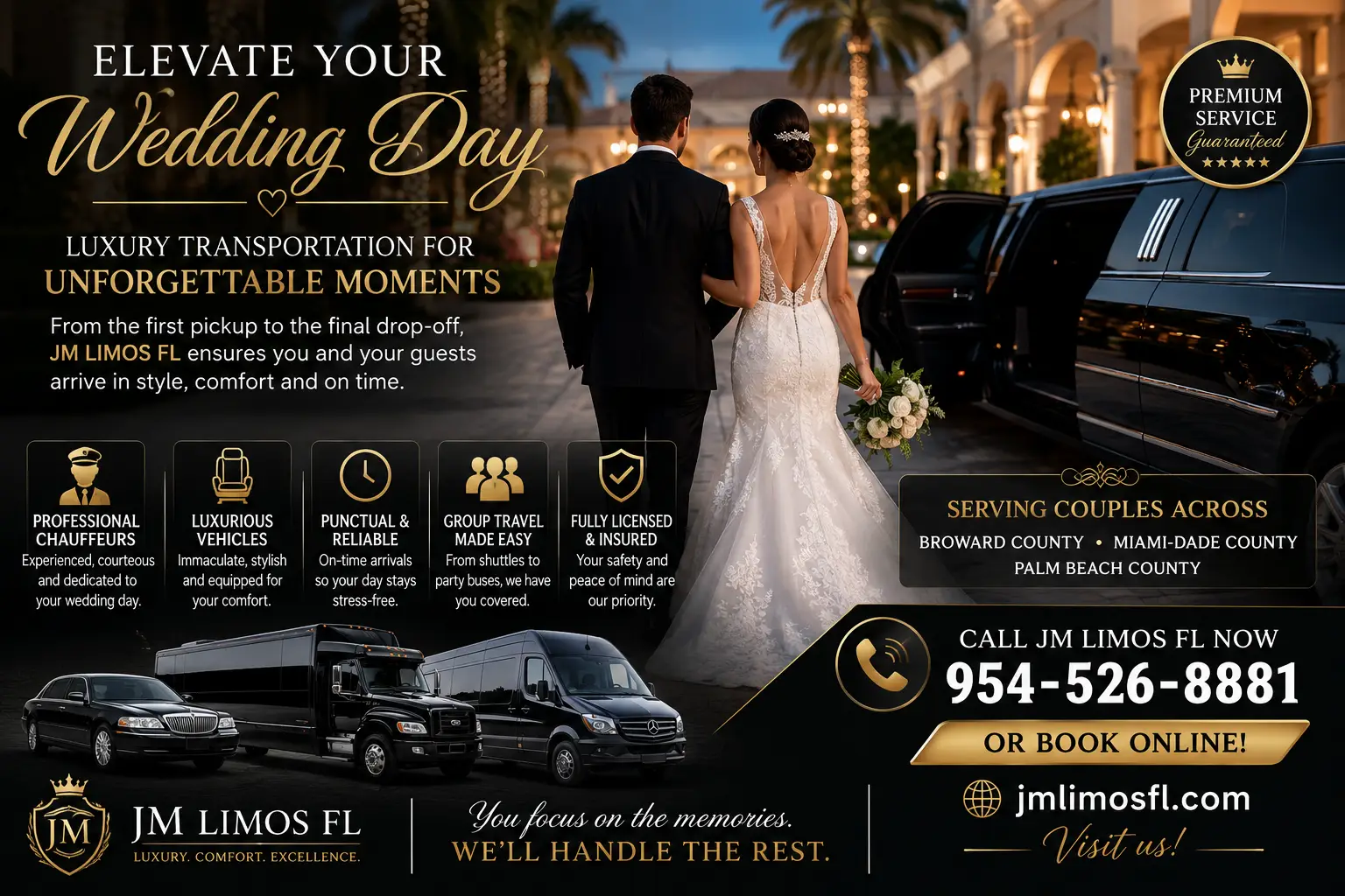 wedding party bus fort lauderdale