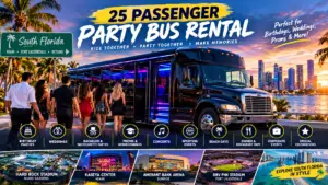 25 passenger party bus rental