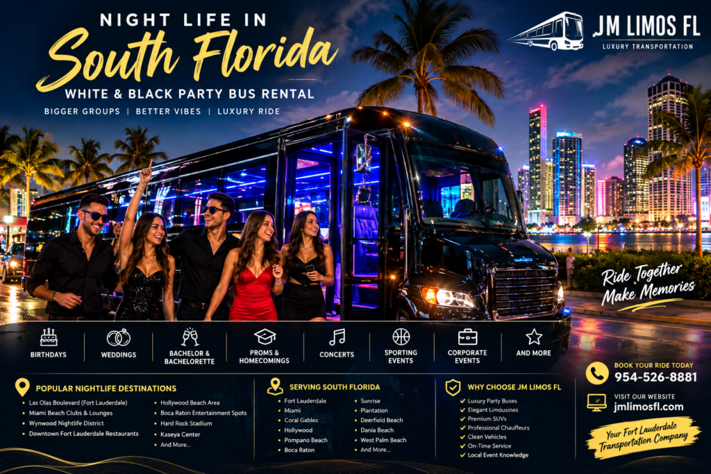 black party bus rental