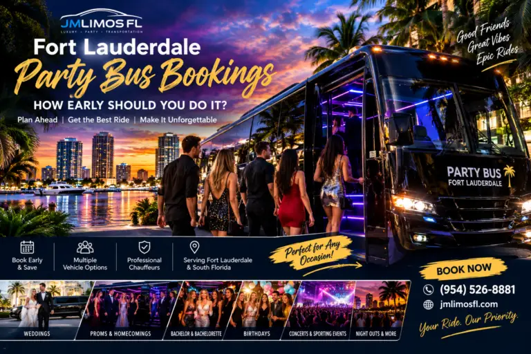 book a party bus Fort Lauderdale