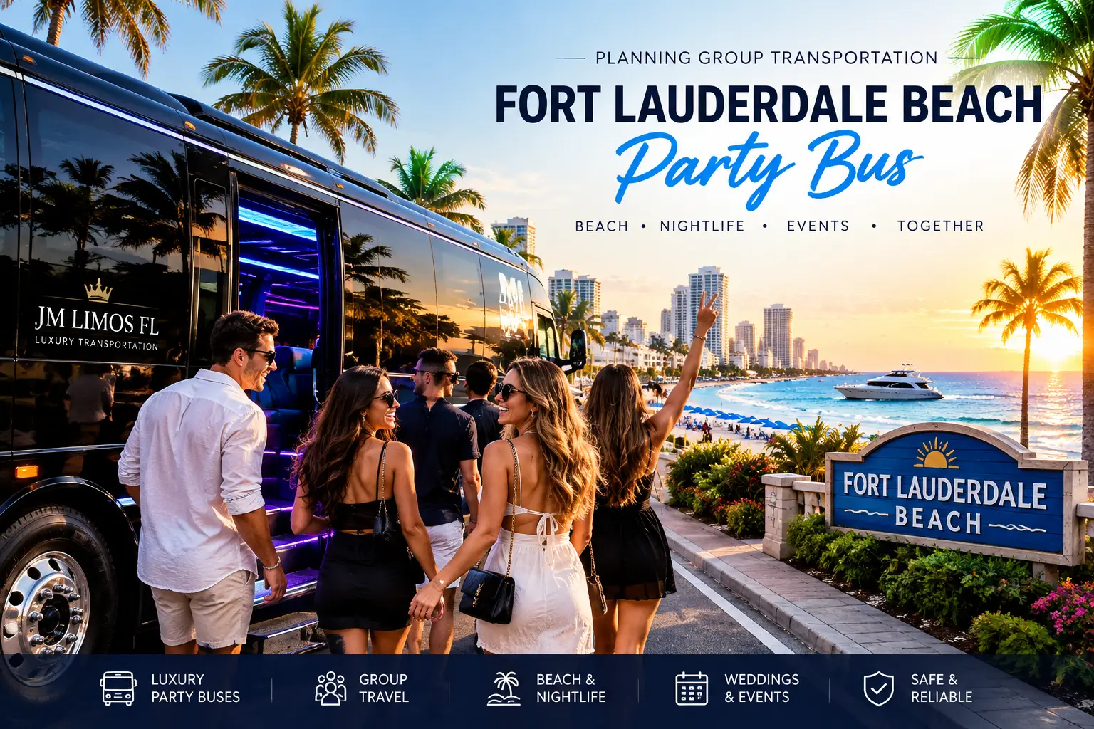 party bus Fort Lauderdale Beach