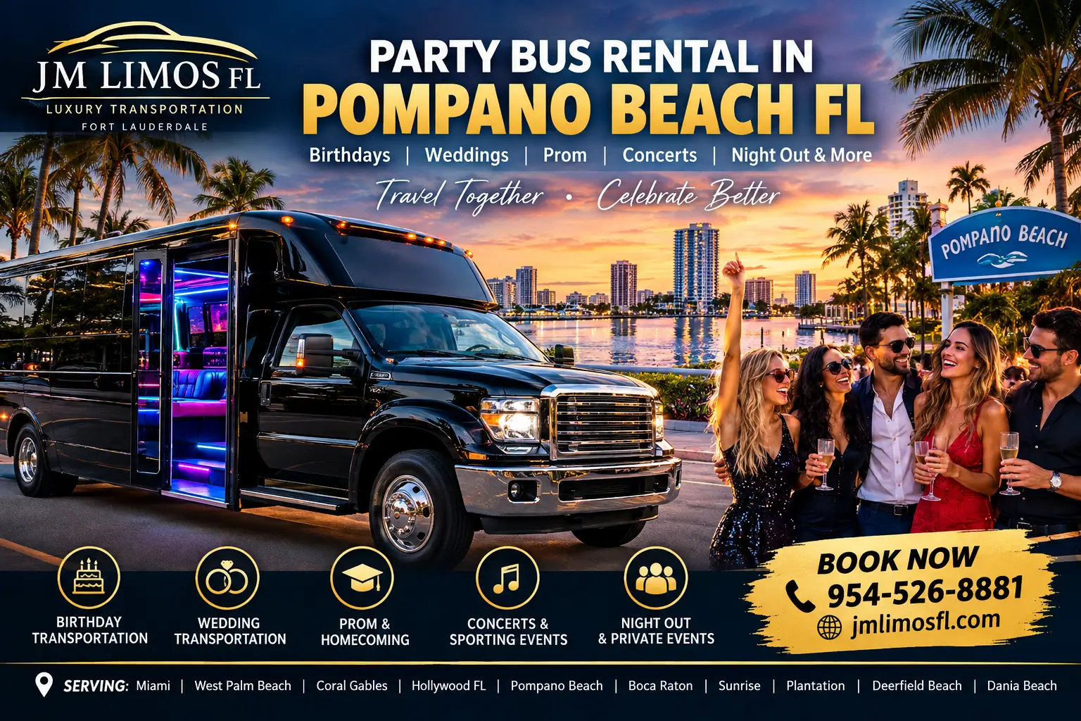 party bus pompano beach