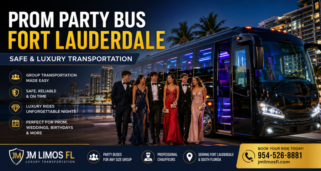 prom party bus fort lauderdale