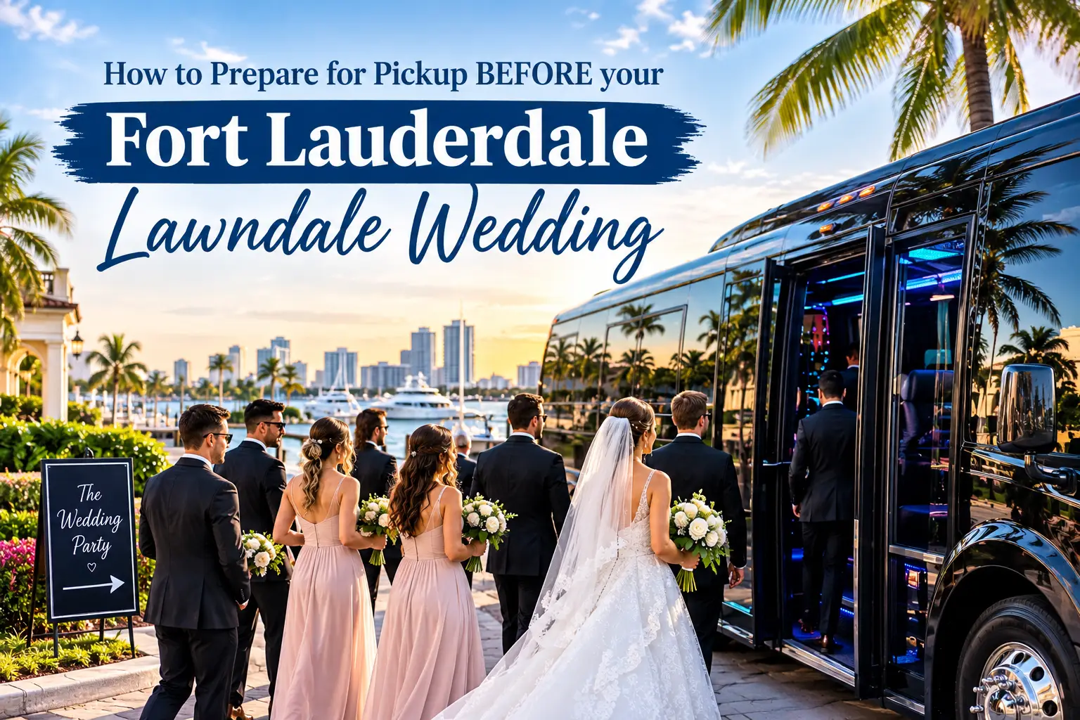 wedding party bus Fort Lauderdale