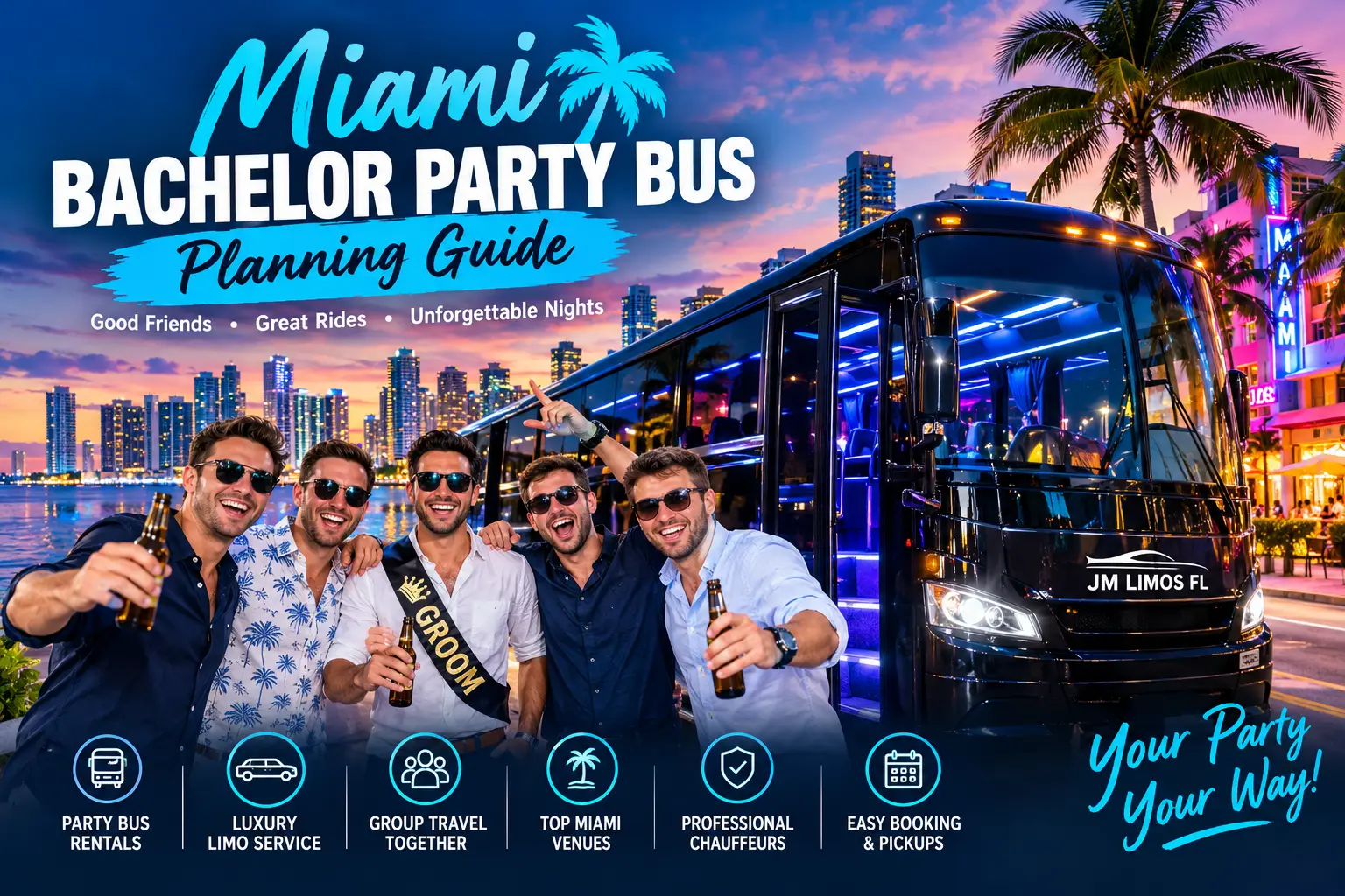 bachelor party bus Miami
